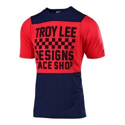 Troy Lee Designs Skyline Jersey Kids' in Checkers Navy and Red